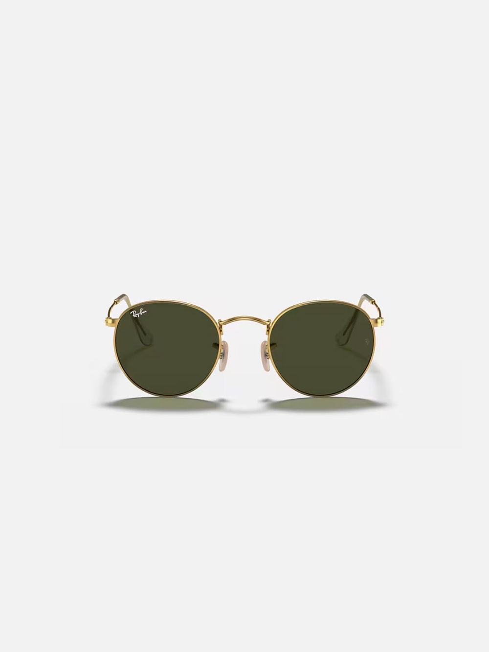Ray-Ban Round Metal Sunglasses in Gold Trim